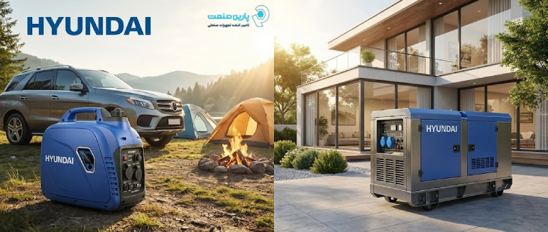 خرید موتور برق هیوندای سری HG برای مصارف خانگی و صنعتی